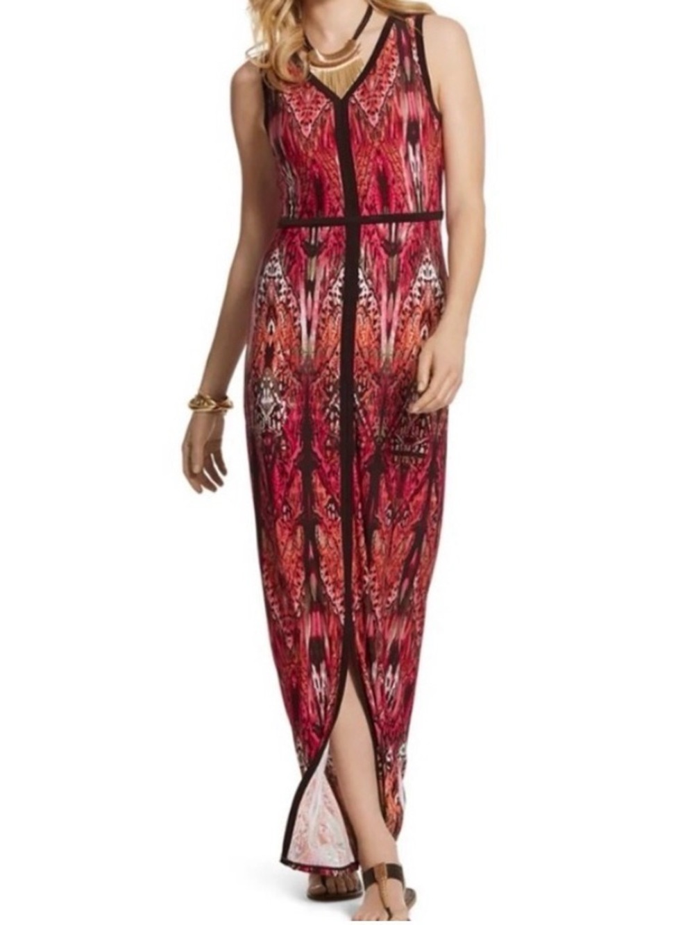 Chico’s Art Nouveau Butterfly Maxi Dress